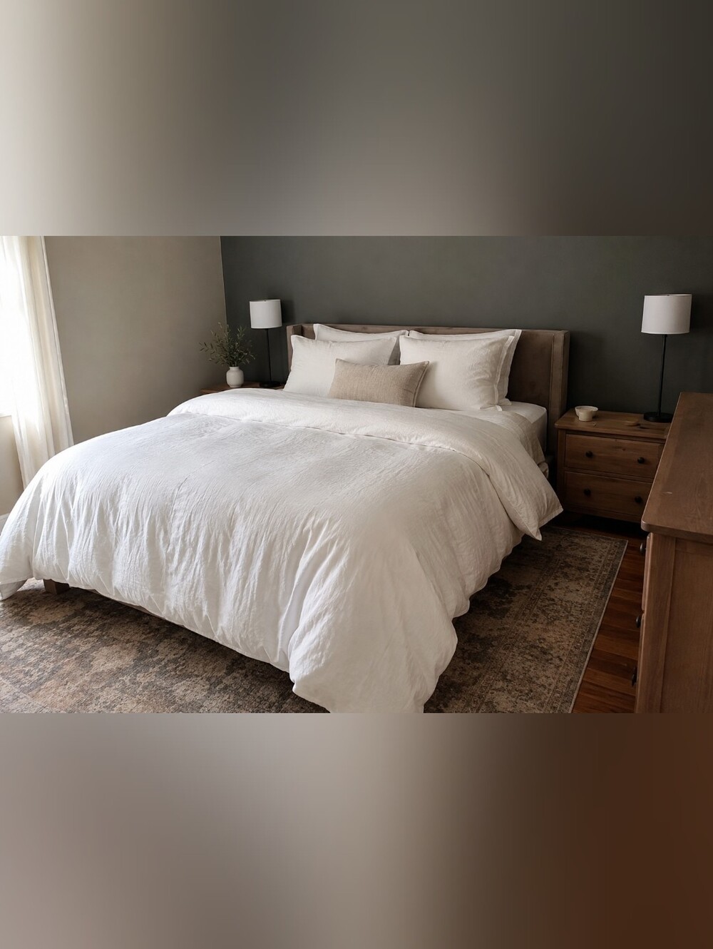 King Luxury White Pottery Barn Duvet Cover Set